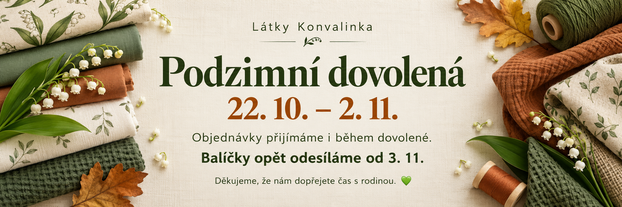 Podzimní dovolená v Látkách Konvalinka